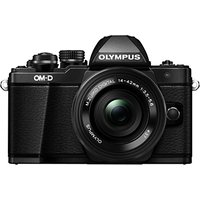 Olympus OM-D E-M10 Mark II Compact System Camera With M.ZUIKO 14-42mm EZ Lens, HD 1080p, 16.1MP, Wi-Fi, 5-Axis IS, OLED EVF, 3” LCD Tilting Touch Monitor