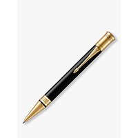 Parker Duofold Gold Trimmed Ballpoint Pen, Black/Gold