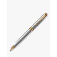 Parker Sonnet Stainless Steel GT Ballpoint Pen, Silver/Gold
