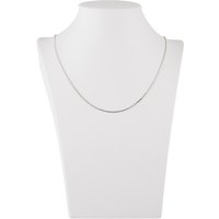 Be-Jewelled Sterling Silver Curb Chain Necklace, Silver