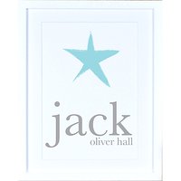 Megan Claire - Personalised Child's Name With Star Framed Print