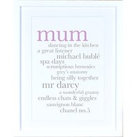 Megan Claire - Personalised Mum Definition Framed Print, 35.5 X 27.5cm