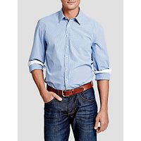 Thomas Pink Longitude Check Slim Fit Shirt, Blue/White