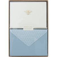 Portico Foiled Bee Notecards, Box Of 10