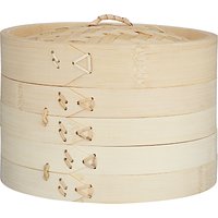 John Lewis Two-Tier Bamboo Steamer