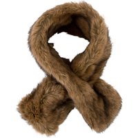 Chesca Double Sided Faux Fur Collar, Brown