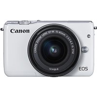Canon EOS M10 Compact System Camera With EF-M 15-45mm F/3.5-6.3 IS STM Wide Angle Zoom Lens, HD 1080p, 18MP, NFC, Wi-Fi, 3 Touch Screen