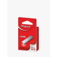 Maped Standard 26/6 Staples, Pack Of 2000