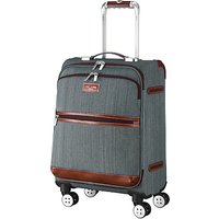 Ted Baker Softside 4-Wheel 54.5cm Small Suitcase, Grey