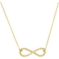 London Road 9ct Yellow Gold Large Infinity Pendant, Gold