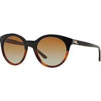 Ralph Lauren RL8138 Polarised Round Sunglasses, Black