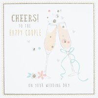 Cheers To The Happy Couple Wedding Card