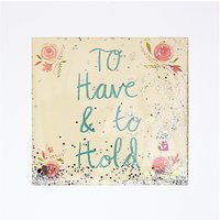 To Have And To Hold Wedding Card