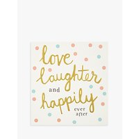 Caroline Gardner Love And Laughter Wedding Card