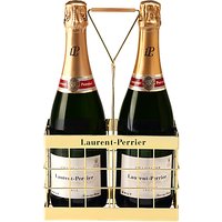 Laurent-Perrier Brut Champagne And Crate, Set Of 2