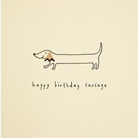 Ruth Jackson Sausage Dog Birthday Card
