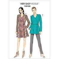 Vogue Women's Dress And Top Sewing Pattern, 9158