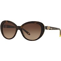 Tiffany & Co TF4118B Oval Sunglasses, Tortoise
