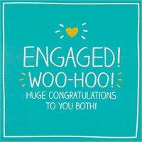 Happy Jackson Engaged! Woo-Hoo! Engagement Card