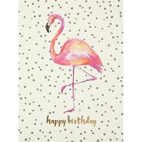 Portico Flamingo Birthday Card