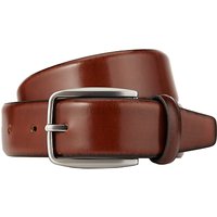 John Lewis Made In Italy Burnished Leather Belt, Tan