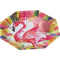 Ginger Ray Paper Flamingo Fun Plates, Set Of 8