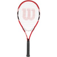 Wilson Federer Aluminium Tennis Racket, Red/White, L3
