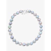 Claudia Bradby Bedruthan Freshwater Coin Pearl Necklace, Grey
