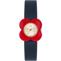 Orla Kiely Women's Poppy Leather Strap Watch