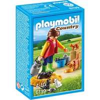 Playmobil Country Woman With Cat Family