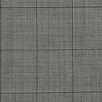 Harrisons Premium Check Wool Suiting Fabric, Black