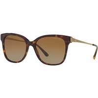 Giorgio Armani AR8074 Gradient Polarised Square Sunglasses, Tortoise