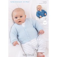 Sirdar Snuggly Baby Cardigans Knitting Pattern, 1373
