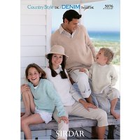 Sirdar Country Style DK Family Plain Jumper Knitting Pattern, 5076