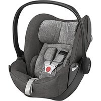 Cybex Cloud Q Group 0+ Baby Car Seat, Manhattan Grey Lux Fabric