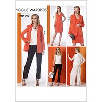 Vogue Women's Dress And Jacket Sewing Pattern, 9176