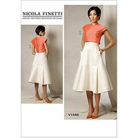 Vogue Women's Top And Skirt Sewing Pattern, 1486