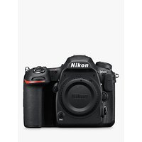Nikon DX D500 Digital SLR Camera, 4K Ultra HD, 20.9MP, Wi-Fi/Bluetooth/NFC With 3.2 Tiltable Touch Screen, Black, Body Only