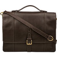 Hidesign Maverick Leather Briefcase, Brown