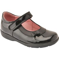 Start-rite Children's Maria Riptape School Shoes, Black Patent