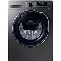 Samsung AddWash WW90K6410QX/EU Washing Machine, 9kg Load, A+++ Energy Rating, 1400rpm Spin, Inox