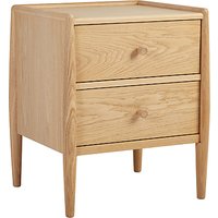 Ercol For John Lewis Shalstone 2 Drawer Bedside Table