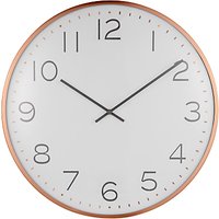 House By John Lewis Domed Wall Clock, Copper