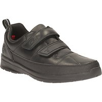 Clarks Children's Gloform Reflect Ace Leather School Shoes, Black