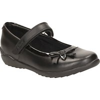 Clarks Children's Gloform Ting Fever School Shoes, Black