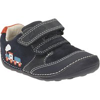 Clarks Tiny Tom Leather Shoes, Navy