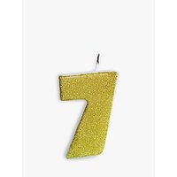 Ginger Ray Gold Glitter Birthday Candle