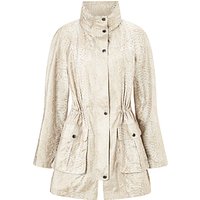 Four Seasons Embossed Parka, Taupe