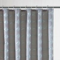 B&Q Grey Circular Shower Curtain (L)1.8 M