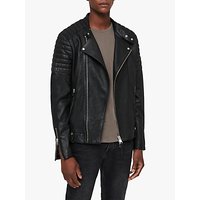 AllSaints Jasper Leather Biker Jacket, Black